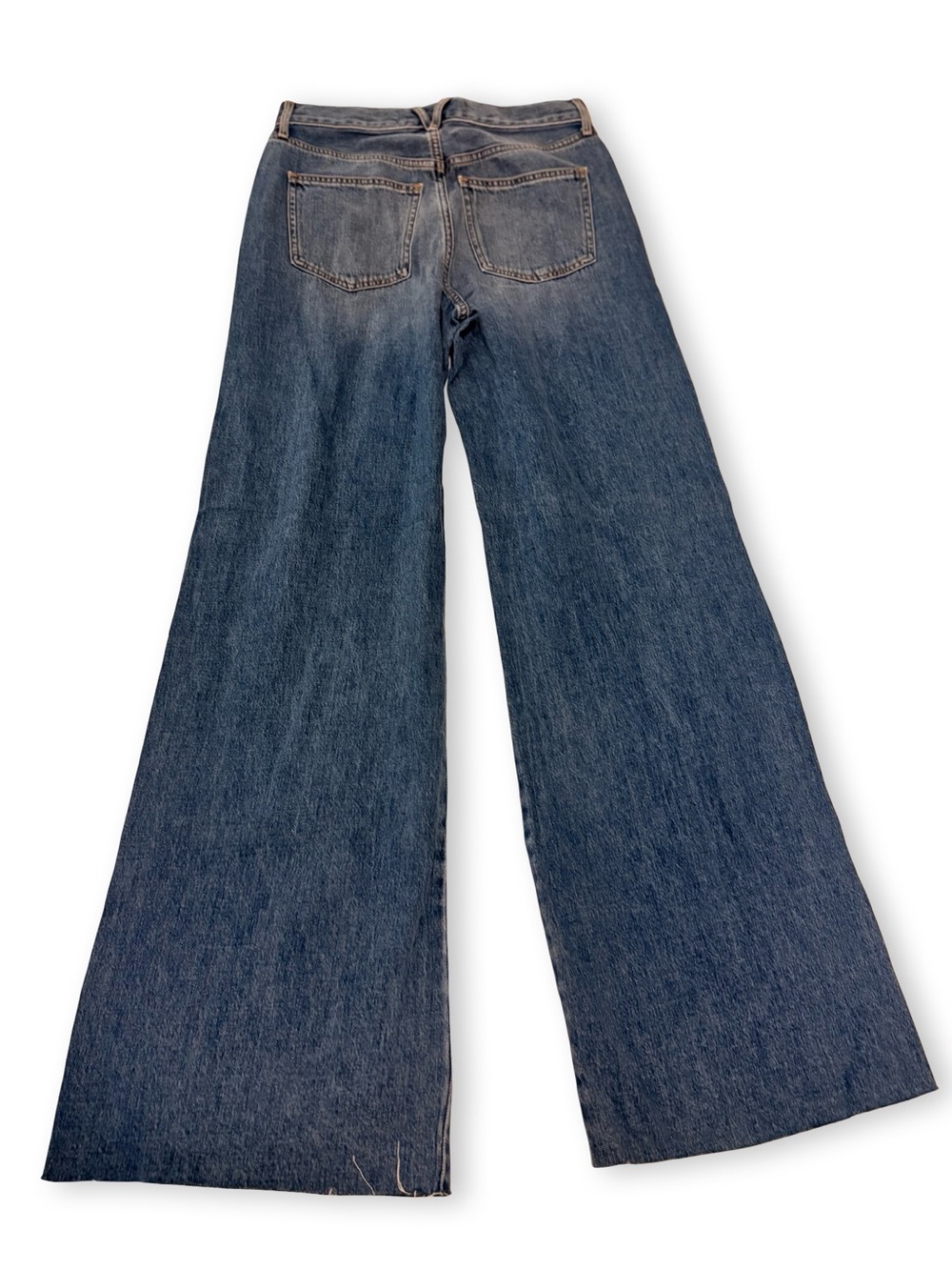 Veronica Beard Mid-Rise Wide-Leg Jeans in Blue Denim - Picture 3 of 5
